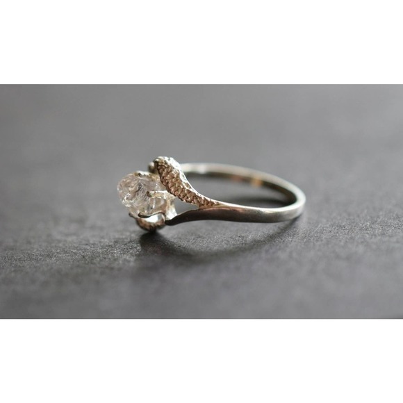 alternative raw diamond engagement ring raw crystal size 4 5 6 7 8 8 9 1… - Picture 5 of 5